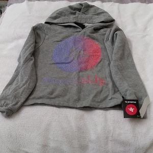 NWT sweatshirt hoodie Gray  med (10-12)